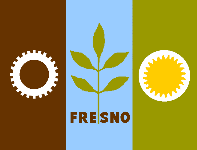Flag of Fresno CA USA