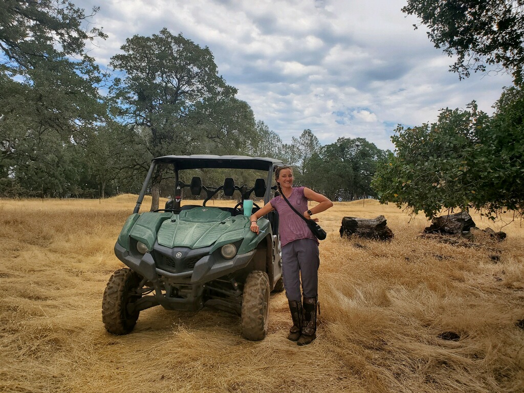 Ph.D. Maggic Creamer at the Sierra Foothill Research Center