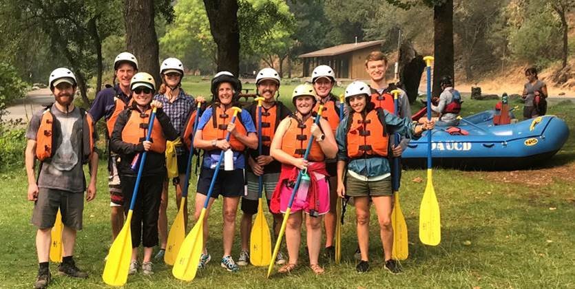 Van Eenennaam lab white water rafting