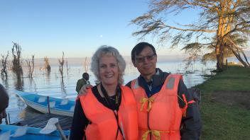 Dr. Van Eenennaam and Dr. Zhou in Kenya