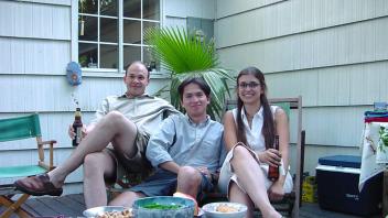 Summer BBQ: Charles Farber , Ricardo Verdugo, Kristy Rocha, 2001