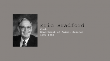 14. Eric Bradford, Chair of Department of Animal Science, 1990 to December 1992.