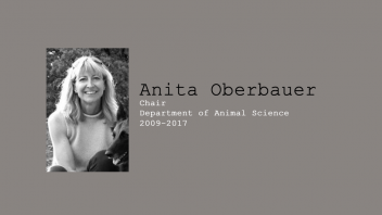 18. Anita Oberbauer, Chair of Department of Animal Science, 2009 - June 2017.