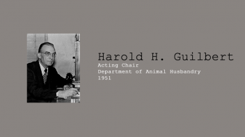 3. Harold H. Guilbert, Acting Chair of Department of Animal Husbandry in 1951.
