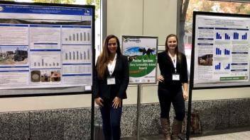 Carlyn and Breanna in Sacramento at the CA Dairy Sustainability Summit