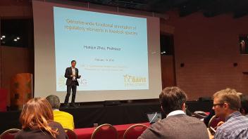 Dr. Zhou presenting in Italy
