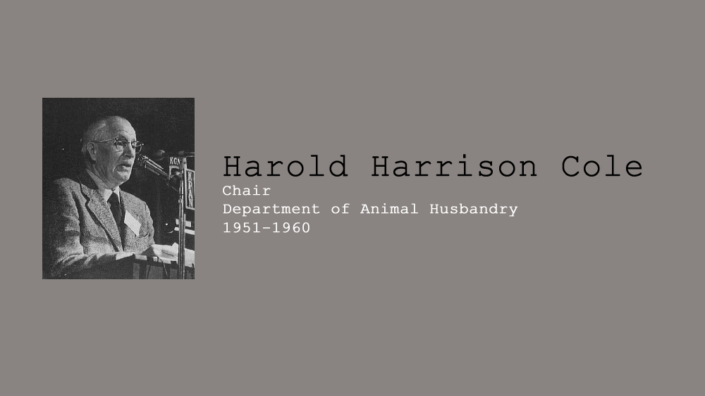 UC Davis Department of Animal Science History