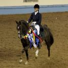 Photo of Josie Trott on horseback